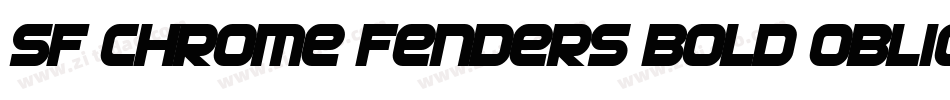 SF Chrome Fenders Bold Oblique字体转换
